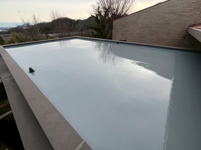 屋上ウレタン防水工事(通気緩衝工法)